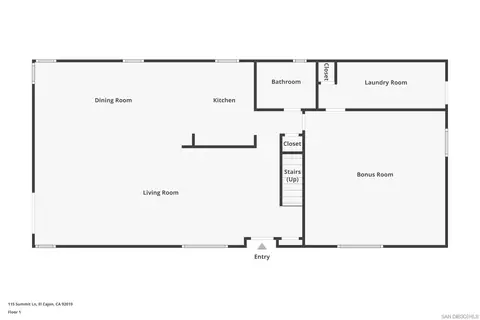 Floorplan - 115 Summit Ln, El Cajon, CA 92019 photo 1 of 3