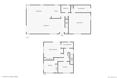 Floorplan - 115 Summit Ln, El Cajon, CA 92019 photo 3 of 3