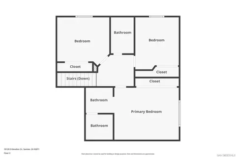 Floorplan - 10129 E Glendon Cir, Santee, CA 92071 photo 2 of 3