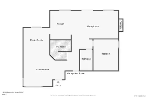 Floorplan - 10129 E Glendon Cir, Santee, CA 92071 photo 1 of 3
