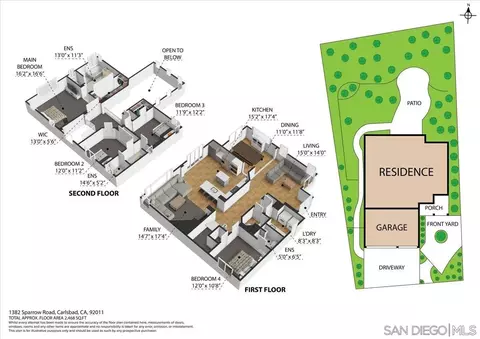 Floorplan - 1382 Sparrow Rd, Carlsbad, CA 92011 photo 2 of 2