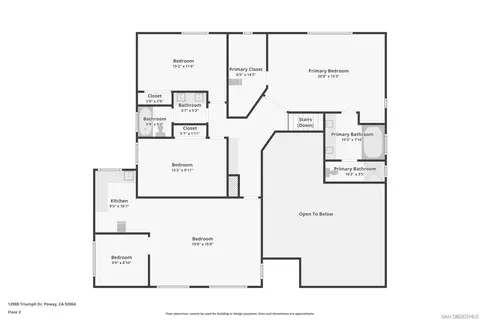 Floorplan - 12988 Triumph Dr, Poway, CA 92064 photo 2 of 3