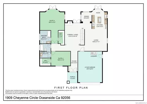 Floorplan - 1909 Cheyenne, Oceanside, CA 92056 photo 1 of 2