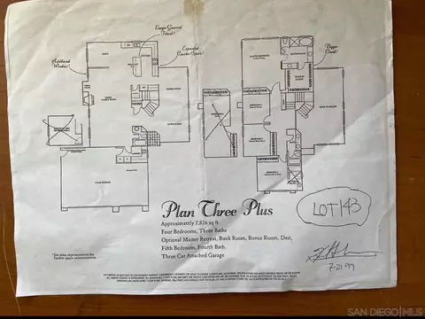 Floorplan - 10496 Chaparral Dr, Santee, CA 92071 photo 1 of 1