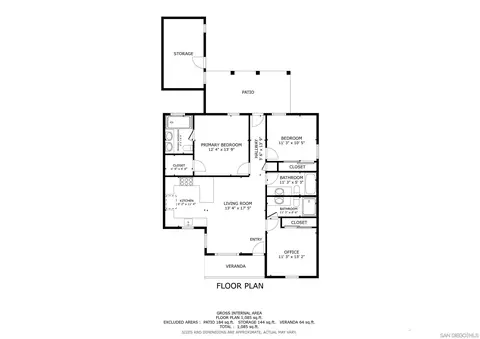Floorplan - 406 Tyrone St, El Cajon, CA 92020 photo 1 of 1