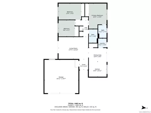Floorplan - 9256 Allano Way, Santee, CA 92071 photo 1 of 2