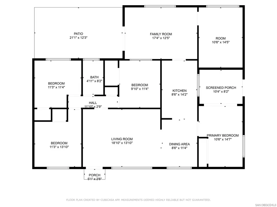 Floorplan - 5111 Roscrea Ave, San Diego, CA 92117 photo 1 of 1