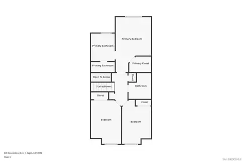 Floorplan - 339 Connecticut Ave, El Cajon, CA 92020 photo 3 of 4