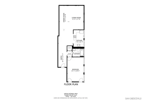 Floorplan - 1001 Genter St #2A, La Jolla, CA 92037 photo 1 of 1