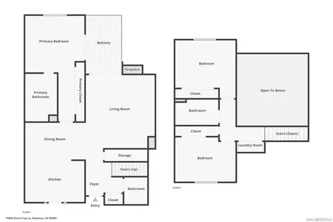 Floorplan - 15845 Davis Cup Ln, Ramona, CA 92065 photo 3 of 3