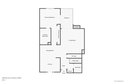 Floorplan - 15845 Davis Cup Ln, Ramona, CA 92065 photo 1 of 3