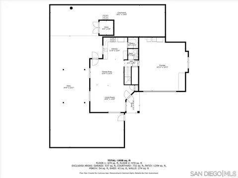 Floorplan - 901 Stoneys Ln, El Cajon, CA 92021 photo 4 of 5