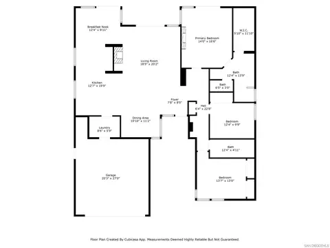 Floorplan - 1458 Clark Ct, Vista, CA 92081 photo 1 of 1