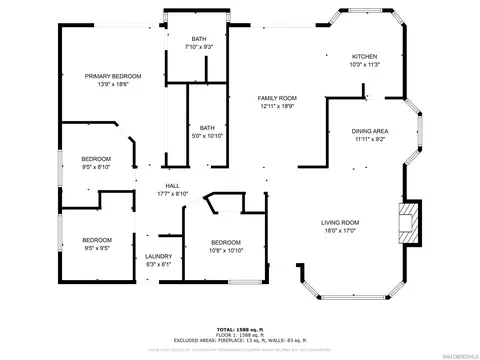 Floorplan - 2208 Runabout Pl, El Cajon, CA 92019 photo 1 of 1