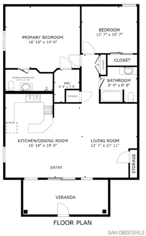 Floorplan - 7000 Saranac St #17, La Mesa, CA 91942 photo 1 of 1