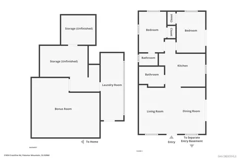 Floorplan - 21824 Crestline Rd, Palomar Mountain, CA 92060 photo 3 of 3