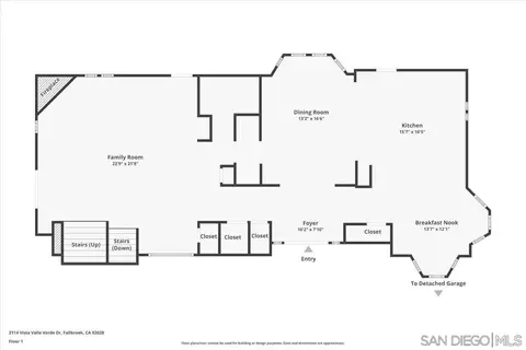 Floorplan - 2114 Vista Valle Verde Dr, Fallbrook, CA 92028 photo 3 of 4