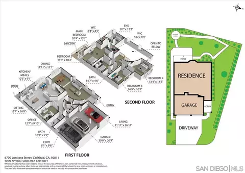Floorplan - 6709 Lonicera St, Carlsbad, CA 92011 photo 1 of 2