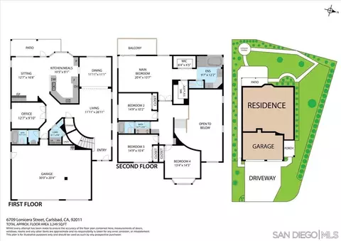 Floorplan - 6709 Lonicera St, Carlsbad, CA 92011 photo 2 of 2