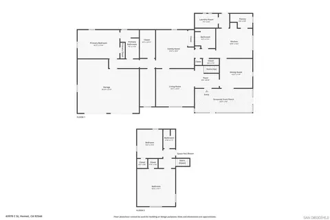 Floorplan - 43978 C St, Hemet, CA 92544 photo 3 of 3