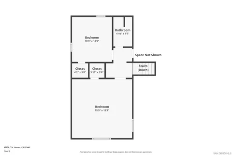 Floorplan - 43978 C St, Hemet, CA 92544 photo 1 of 3
