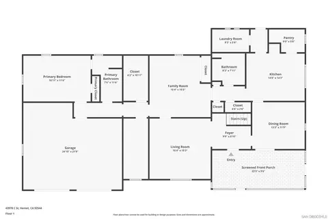 Floorplan - 43978 C St, Hemet, CA 92544 photo 2 of 3