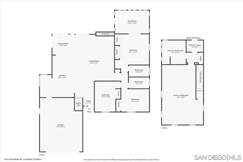 Floorplan - 7212 Columbine Dr, Carlsbad, CA 92011 photo 3 of 3