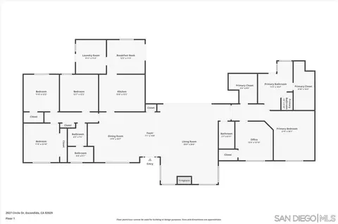Floorplan - 2927 Circle Dr, Escondido, CA 92029 photo 1 of 1