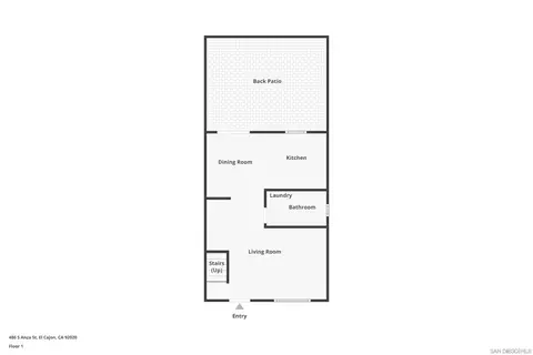 Floorplan - 486 S Anza St, El Cajon, CA 92020 photo 1 of 3