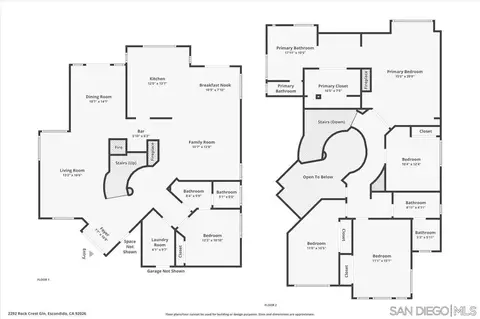 Floorplan - 2292 Rock Crest Gln, Escondido, CA 92026 photo 3 of 3
