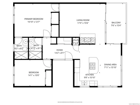 Floorplan - 1680 Seacoast Dr #D, Imperial Beach, CA 91932 photo 1 of 1