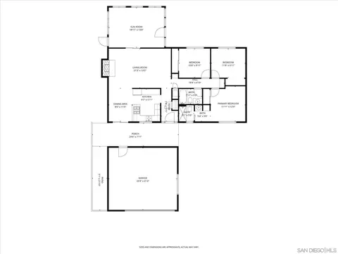Floorplan - 13135 Pam Ln, Lakeside, CA 92040 photo 1 of 1