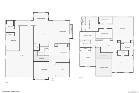 Floorplan - 5120 Sevilla St, Santee, CA 92071 photo 3 of 3