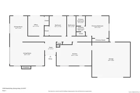 Floorplan - 10190 Madrid Way, Spring Valley, CA 91977 photo 1 of 1