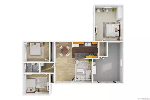 Floorplan - 3708 Fairway Dr, La Mesa, CA 91941 photo 2 of 2