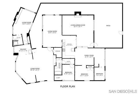 Floorplan - 935 Encinitas Blvd, Encinitas, CA 92024 photo 1 of 2