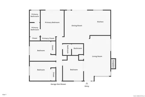 Floorplan - 5358 Raspberry Way, Oceanside, CA 92057 photo 1 of 1