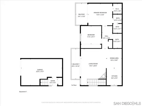 Floorplan - 10180 Palm Glen Dr #53, Santee, CA 92071 photo 1 of 3