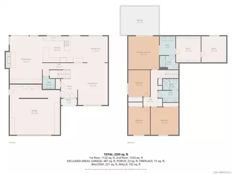Floorplan - 9464 Telkaif St, Lakeside, CA 92040 photo 3 of 6