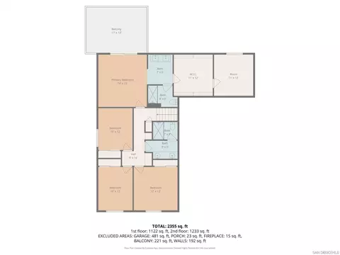 Floorplan - 9464 Telkaif St, Lakeside, CA 92040 photo 2 of 6