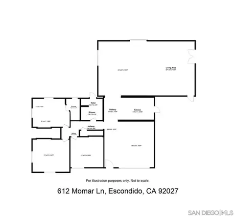 Floorplan - 612 Momar Ln, Escondido, CA 92027 photo 1 of 1