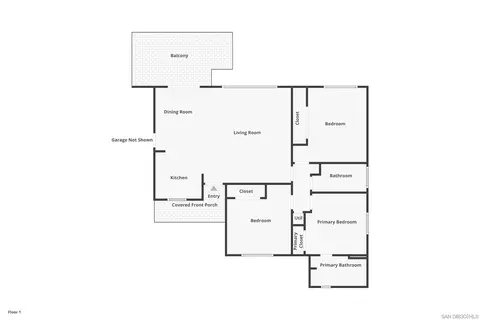 Floorplan - 11739 Walnut Rd, Lakeside, CA 92040 photo 1 of 1