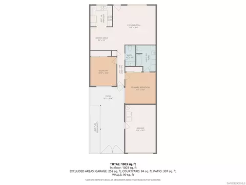 Floorplan - 3625 Dearborn St, Oceanside, CA 92057 photo 1 of 1