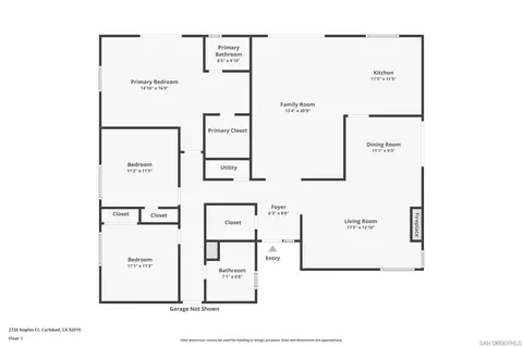 Floorplan - 2726 Naples Ct, Carlsbad, CA 92010 photo 1 of 2