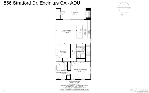 Floorplan - 554 556 Stratford Dr, Encinitas, CA 92024 photo 5 of 7