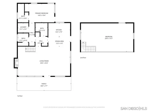 Floorplan - 7809 Scrub Jay Ln, Pine Valley, CA 91962 photo 1 of 2