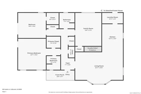 Floorplan - 820 Cookie Ln, Fallbrook, CA 92028 photo 1 of 2