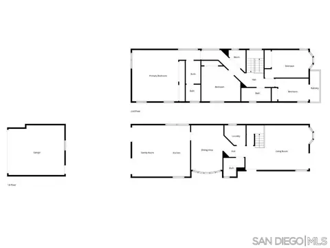 Floorplan - 868 A Ave, Coronado, CA 92118 photo 2 of 3