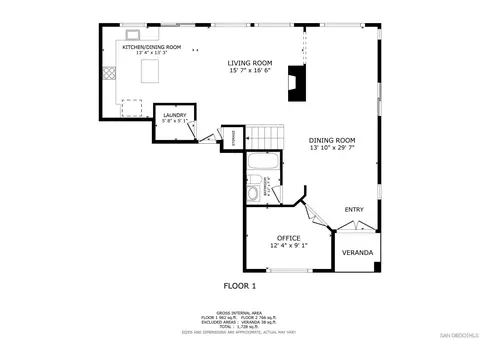Floorplan - 2082 Fairhope Loop, Vista, CA 92081 photo 1 of 2