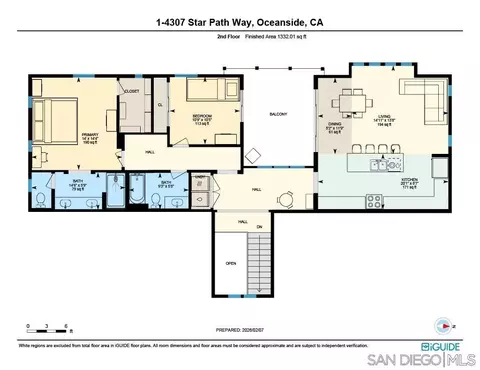 Floorplan - 4307 Star Path Way #1, Oceanside, CA 92056 photo 2 of 3
